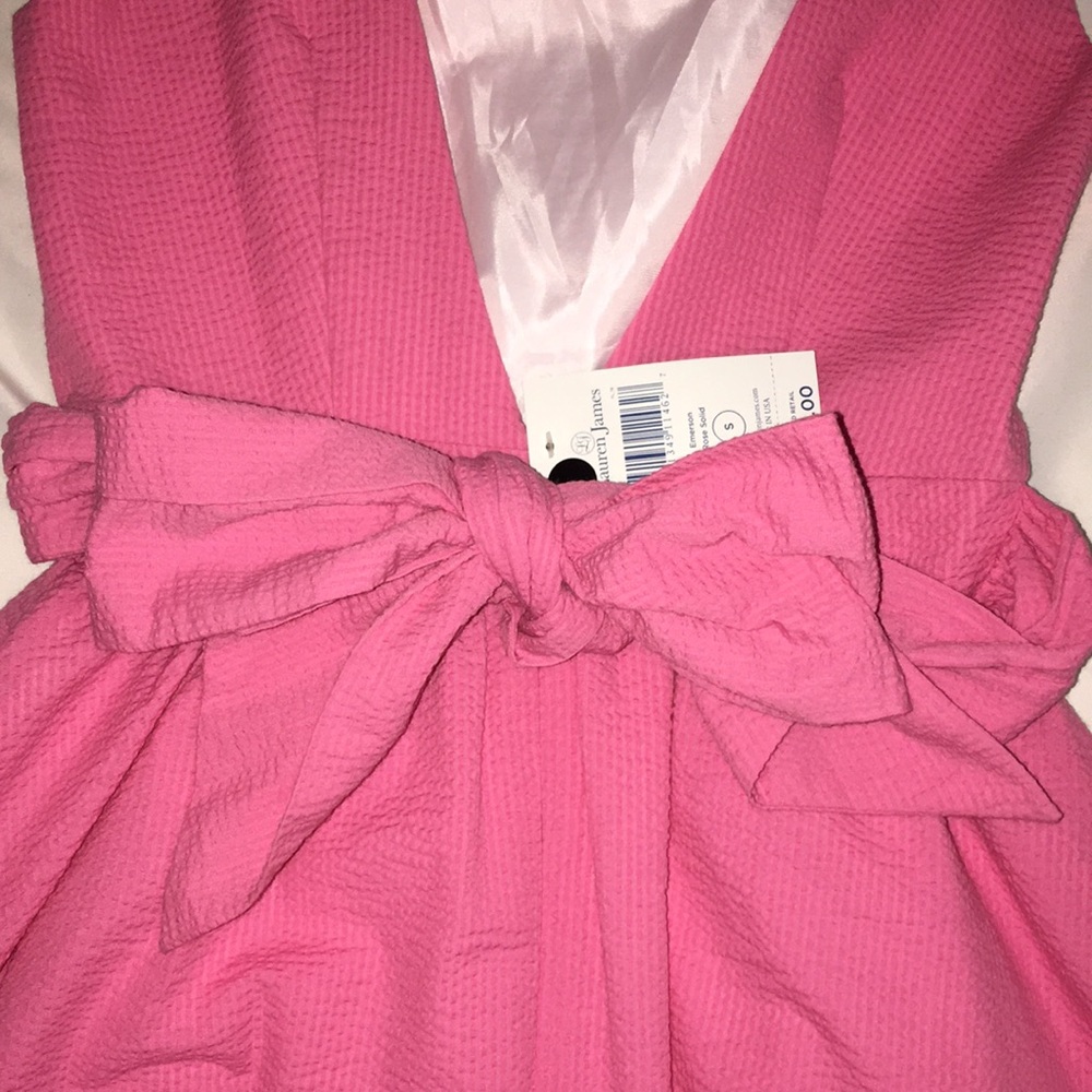 MUST GO PRICING Lauren James Seersucker Emerson Rose Mini BNWT Rose S - Picture 6 of 7